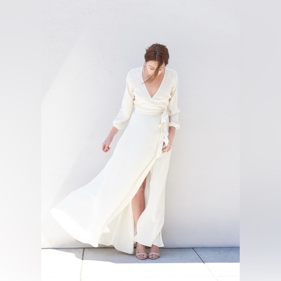 Kamperett Linden Silk Gown size Small GUC - Picture 4 of 13